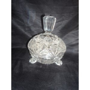 Bomboneira de cristal peça de coleção antiguidades SP